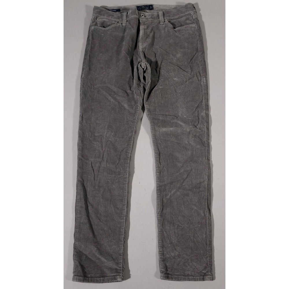 Lucky Brand Brooke Skinny Pants Womens 10/30 Grey‎ Corduroy Mid Rise Stretch